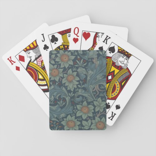 William Morris Orchard Pattern Art Poker Cards