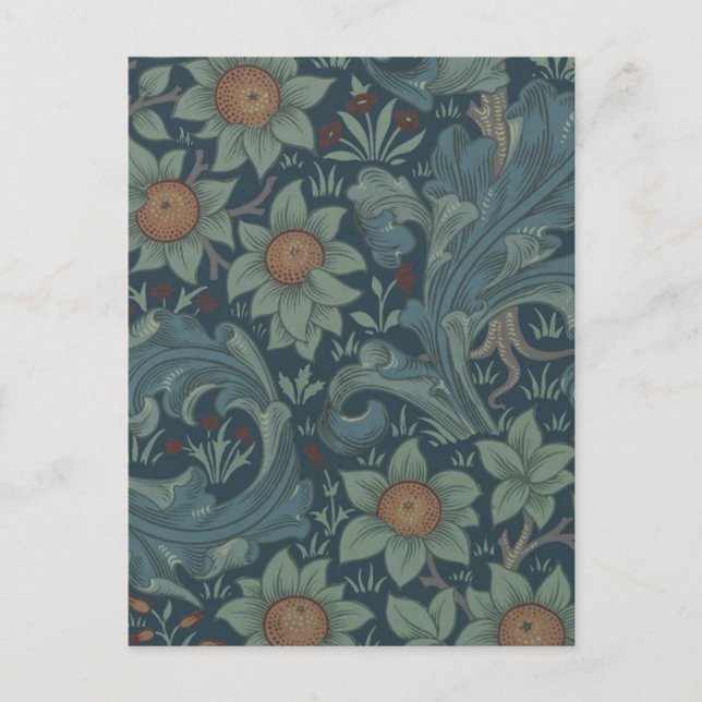 William Morris Orchard Pattern Art Postcard (Front)