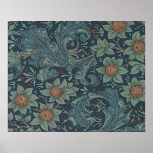 William Morris Orchard Pattern Art Poster (Front)