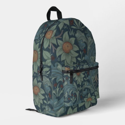 William Morris Orchard Pattern Art Printed Backpack