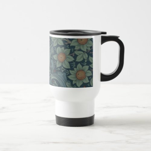 William Morris Orchard Pattern Art Travel Mug