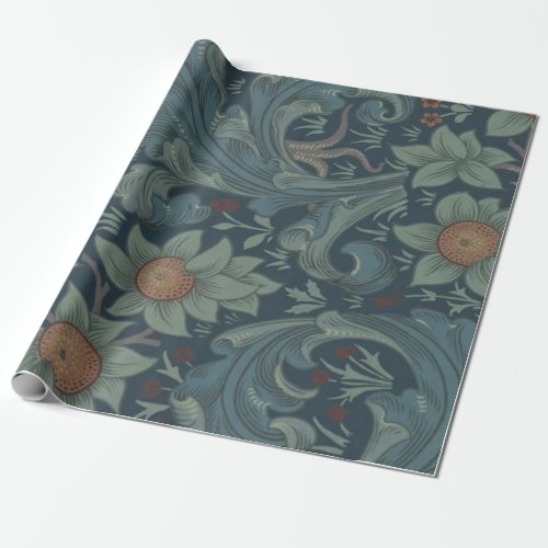 William Morris Orchard Pattern Art Wrapping Paper