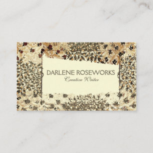 William Morris Ornate Floral Frame Business Card