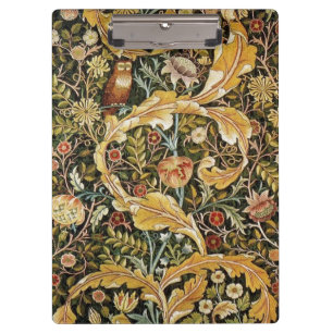 William Morris Owl an Acanthus Clipboard