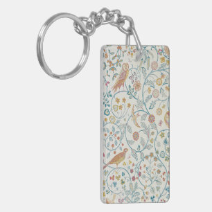 William Morris - Owl and Berries Wallpaper Keychain