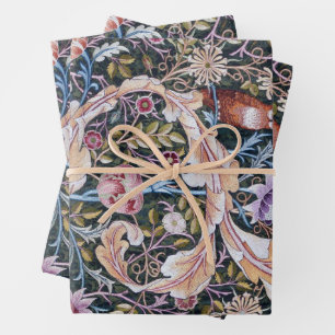 William Morris, Owl and Flowers Wrapping Paper Sheets