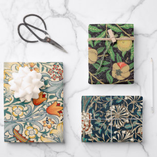 William Morris Pack 3 Wrapping Paper Sheets