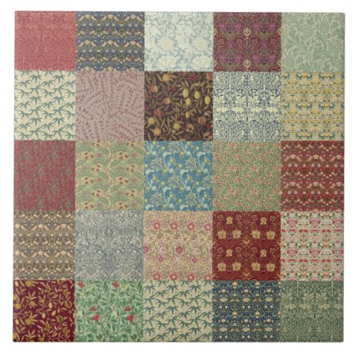 William Morris Patchwork Quilt Ceramics Ceramic Tile