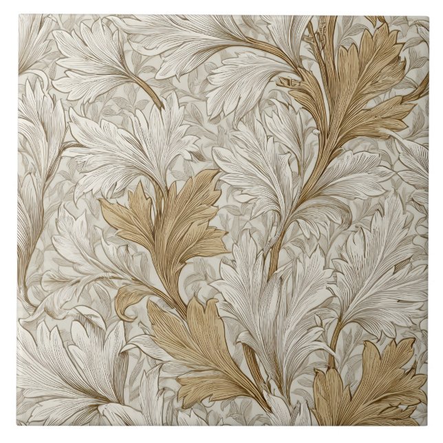 William Morris Pattern Ceramic Tile (Front)