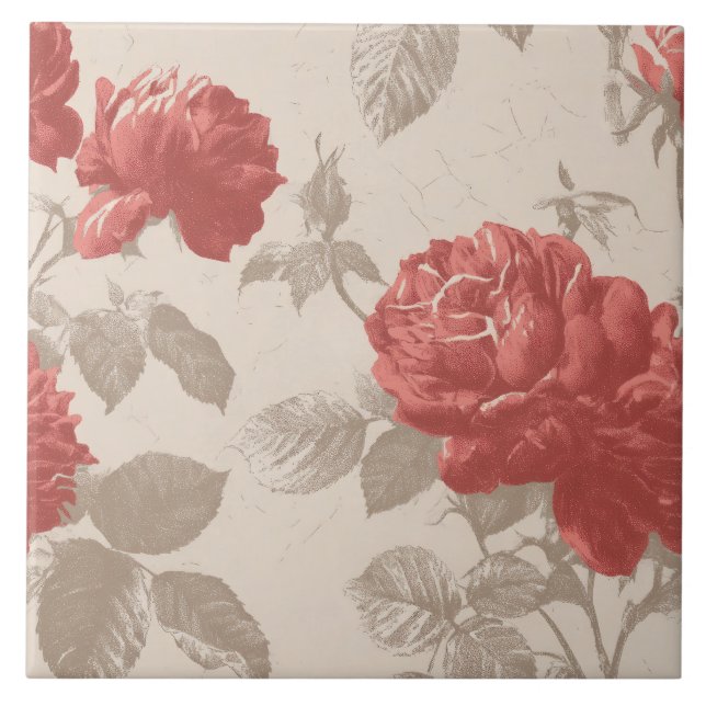 William Morris Pattern Ceramic Tile (Front)