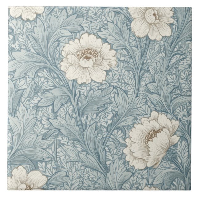 William Morris Pattern Ceramic Tile (Front)