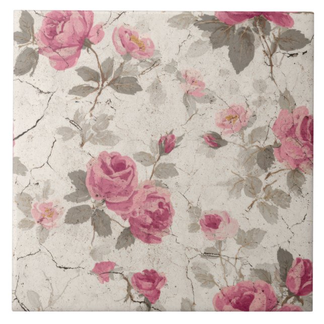 William Morris Pattern Ceramic Tile (Front)