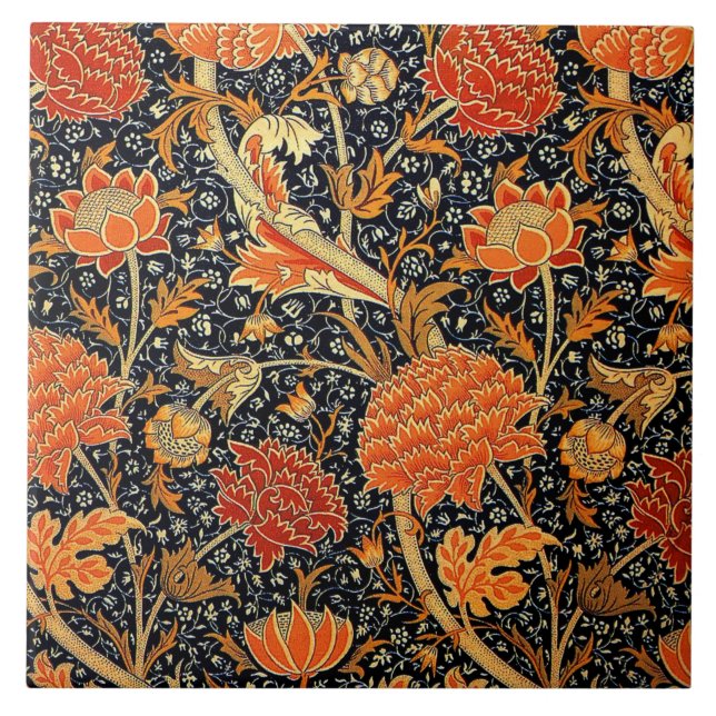 William Morris pattern, Cray Ceramic Tile (Front)