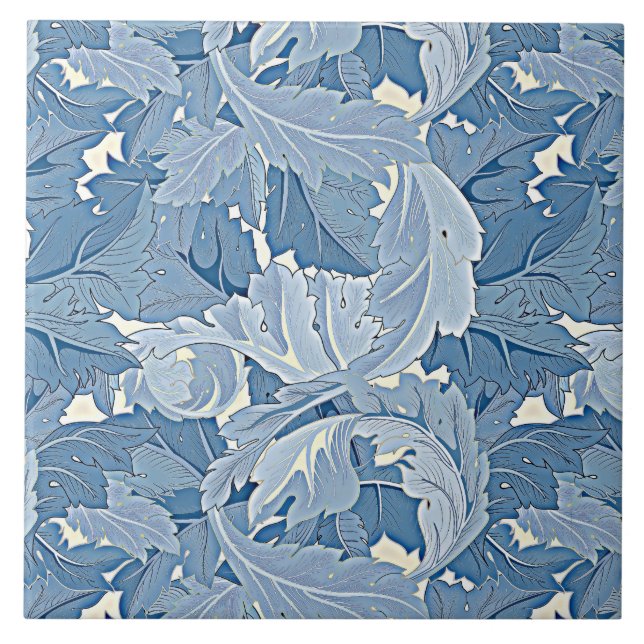 William Morris pattern, Flower Garden, Ceramic Tile (Front)