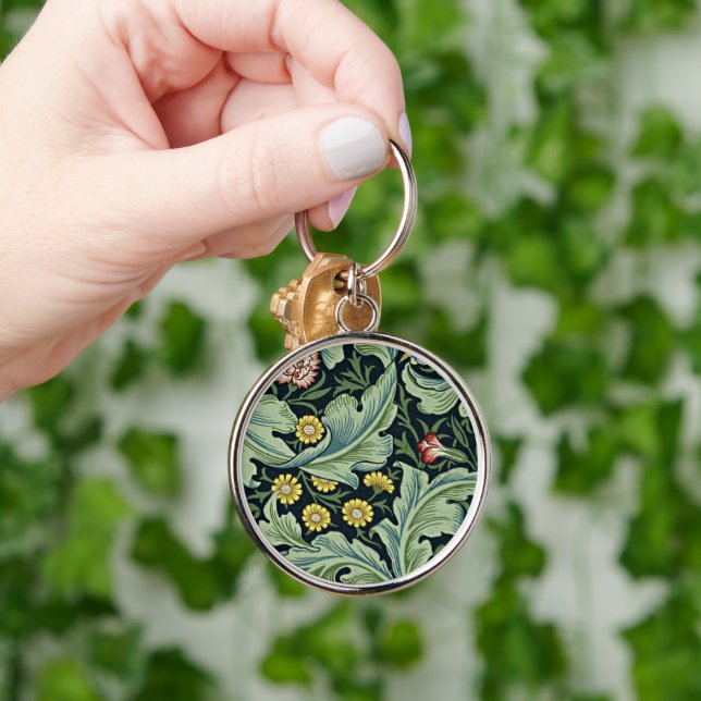 William Morris pattern, Leicester Keychain (Hand)