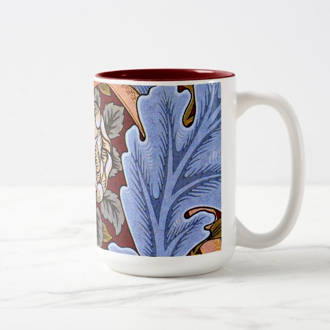 William Morris pattern - St. James Two-Tone Coffee Mug (Right)