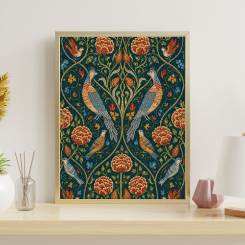 William Morris Pattern | Vintage Botanical Art Poster