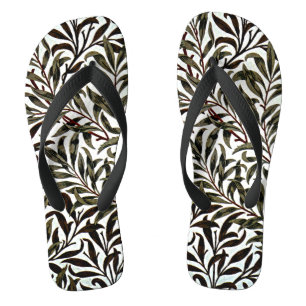 William Morris pattern, Willow Bough Flip Flops