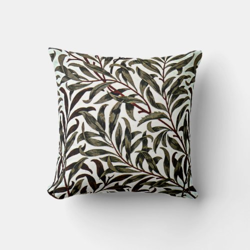 William Morris pattern Willow Bough Throw Pillow