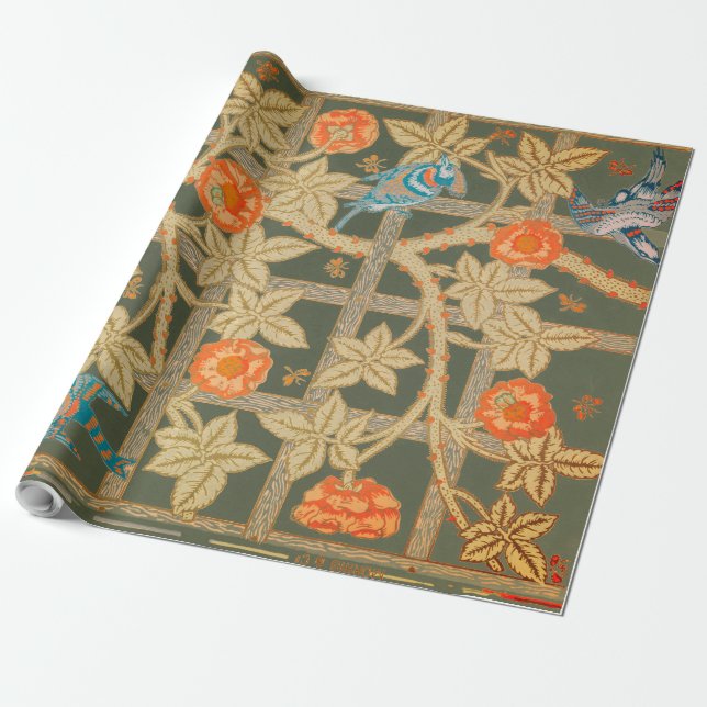 William Morris PATTERN Wrapping Paper (Unrolled)