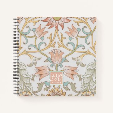 William Morris, Peach Pink Tulips Elegant Floral