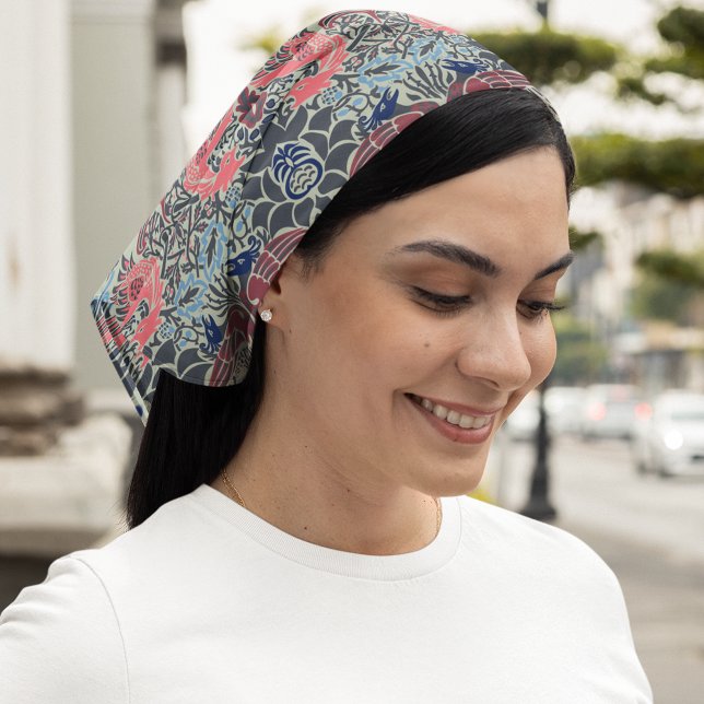 William Morris Peacock and Dragon Bandana (Creator Uploaded)