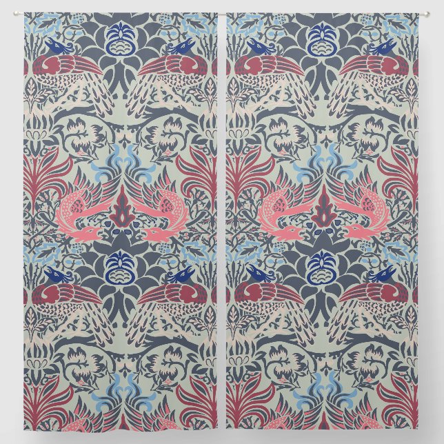 William Morris Peacock and Dragon Blackout Curtains (Pair)