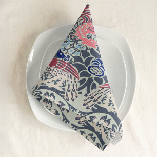 William Morris Peacock and Dragon Cloth Napkin