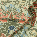 William Morris Peacock and Dragon Fabric