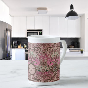 William Morris Peacock and Dragon Monogram Bone China Mug