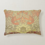William Morris Peacock And Dragon Pattern Decorative Pillow at Zazzle