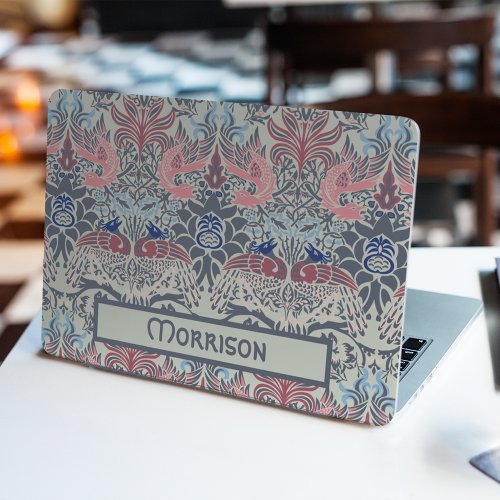 William Morris Peacock and Dragon Personalized HP Laptop Skin