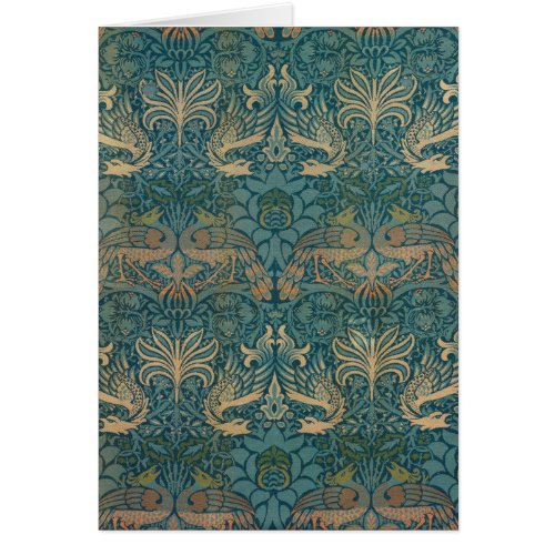 William Morris Peacock and Dragon Textile Design