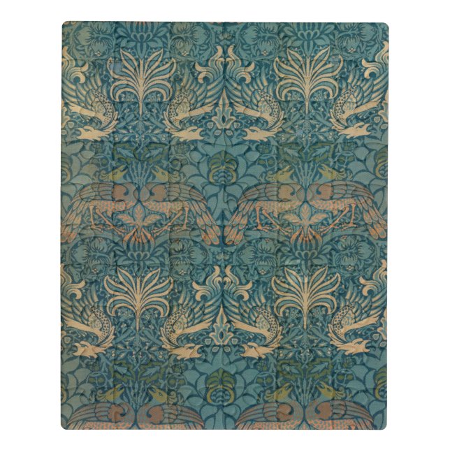 William Morris Peacock and Dragon Textile Design Jigsaw Puzzle (Puzzle Vertical)