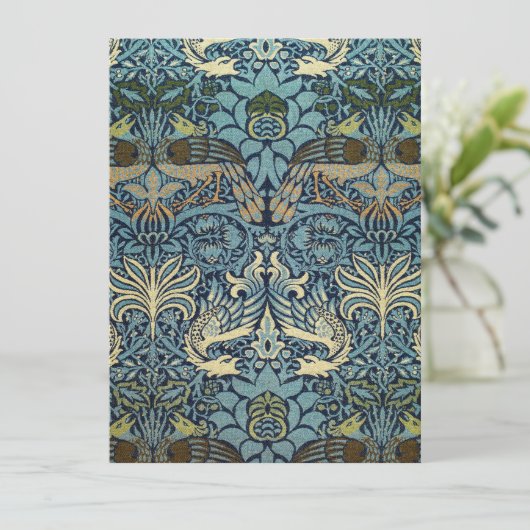 William Morris Peacock and Dragon Woven Design (Standing Front)