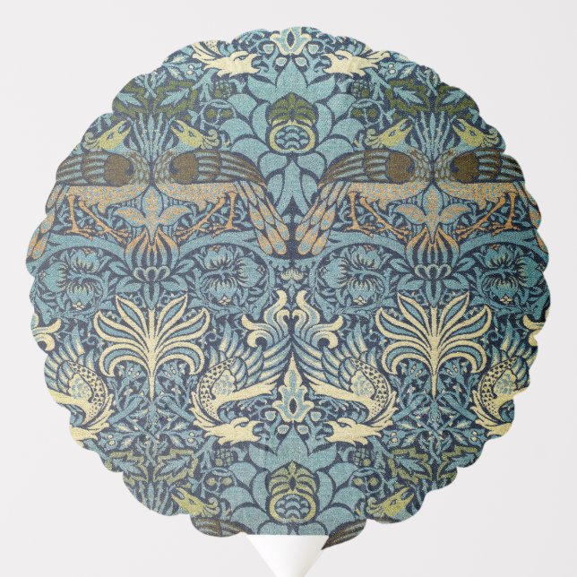 William Morris Peacock and Dragon Woven Design Balloon (Front)