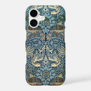 William Morris Peacock and Dragon Woven Design iPhone 17 Case