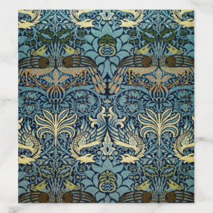 William Morris Peacock and Dragon Woven Design Envelope Liner