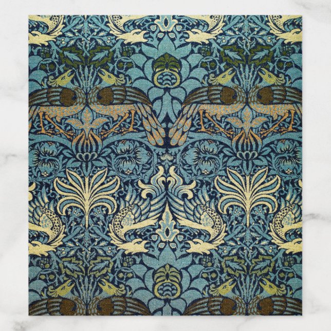 William Morris Peacock and Dragon Woven Design Envelope Liner (Design)
