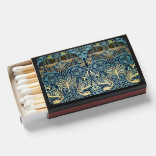William Morris Peacock and Dragon Woven Design Matchboxes