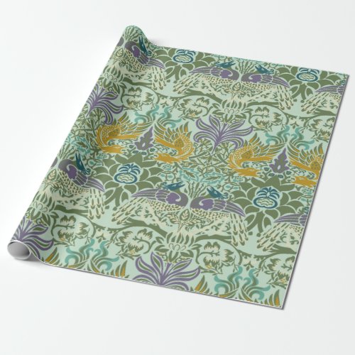 William Morris Peacock and Dragon Wrapping Paper