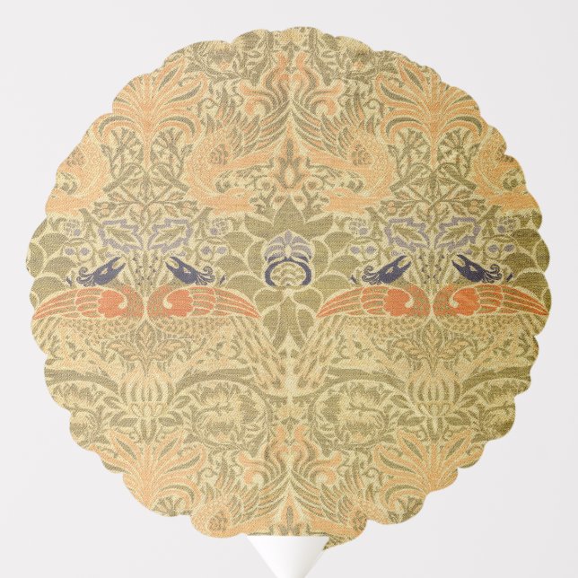 William Morris Peacock & Dragon Arts & Crafts Balloon (Front)