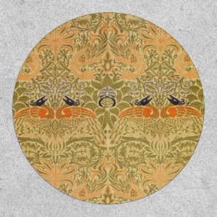 William Morris Peacock & Dragon Arts & Crafts Patch