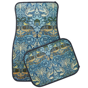 William Morris Peacock Dragon Classic Car Floor Mat