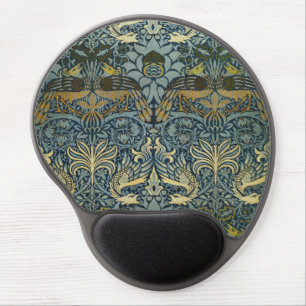 William Morris Peacock Dragon Classic Gel Mouse Pad