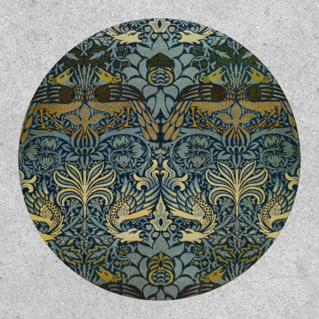 William Morris Peacock Dragon Classic Patch (Front)