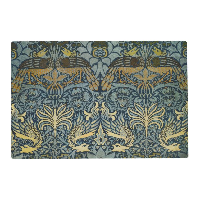 William Morris Peacock Dragon Classic Placemat (Front)