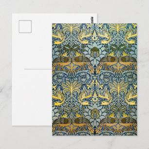 William Morris Peacock Dragon Classic Postcard