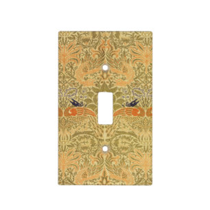 William Morris Peacock Dragon Vintage Arts Crafts Light Switch Cover