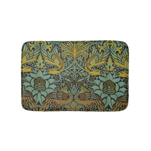 William Morris Peacock Dragon Wallpaper  Bath Mat